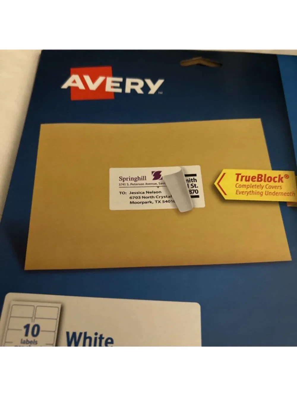 Avery® Shipping Labels with TrueBlock Technology, Inkjet, 2 x 4 New Open 22 pgs